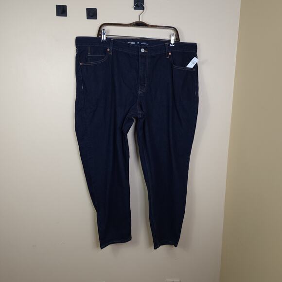 Old Navy Mid-Rise Button-Fly Slouchy Taper Black Cropped Jeans Size 18T - Picture 1 of 11